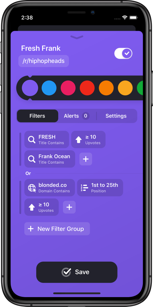 Pager screenshot