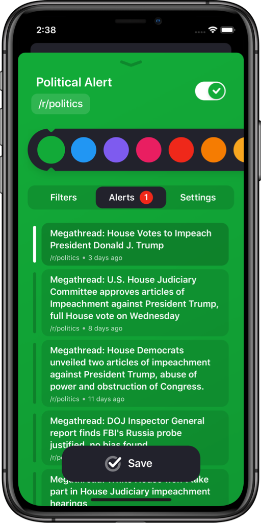 Pager screenshot